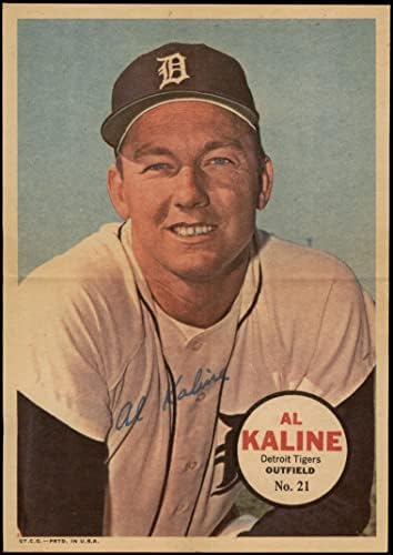 1967 Topps 21 Al Kaline Detroit Kaplanları (Beyzbol Kartı) NM / MT Kaplanları
