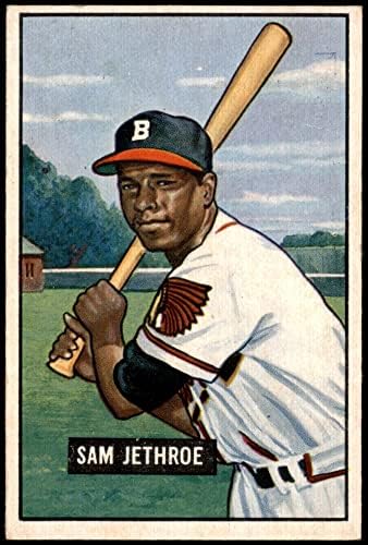 1951 Okçu 242 Sam Jethroe Boston Braves (Beyzbol Kartı) ESKİ Braves