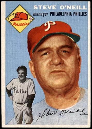 1954 Topps 127 Steve O'Neill Philadelphia Phillies (Beyzbol Kartı) ESKİ / MT Phillies