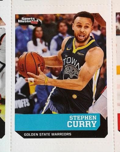 STEPHEN CURRY kartı 2019 SI ÇOCUKLAR için MAG-İmzasız Basketbol Kartları