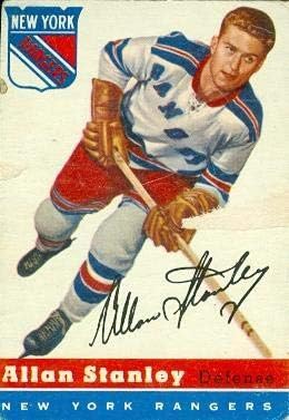 Allan Stanley Hokey Kartı (New York Rangers) 1954 Topps 41-Hokey Kartları