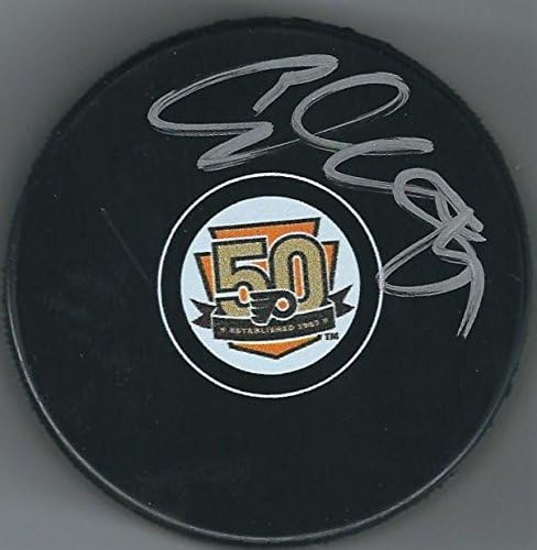 İmzalı SAM GAGNER Philadelphia Flyers 50. Yıl Dönümü Hokey Diski-İmzalı NHL Diskleri