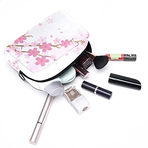 Kiraz Çiçekleri Makyaj Çantaları Taşınabilir Tote Kozmetik Çantası Seyahat kozmetik düzenleyici makyaj çantası makyaj Çantaları