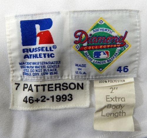 1993 San Francisco Giants John Patterson 7 Oyun Yayınlanan Beyaz Forma DP17475 - Oyun Kullanılmış MLB Formaları