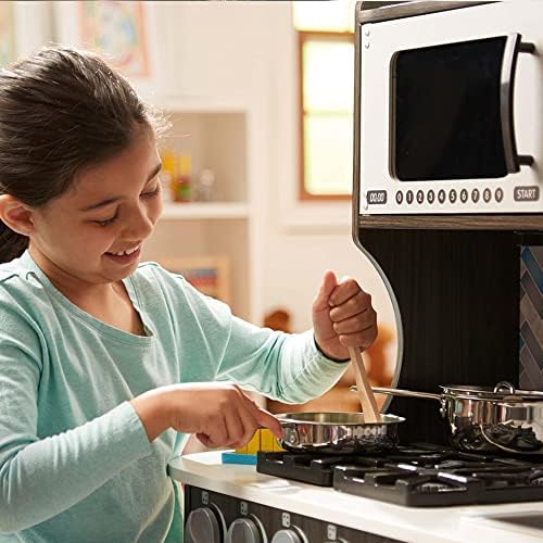 Melissa & Doug Paslanmaz Çelik Tencere ve Tavalar Çocuklar için Mutfak Seti Oyna Pretend (8 adet) - Çocuk Mutfak Aksesuarları