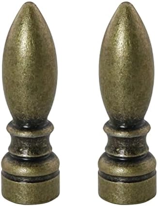 DGBRSM 2 adet Lamba Gölge Üst Kapak Topuzu Lamba Dekorasyon Lamba Arp Tutucu, Üst İplik, Bronz