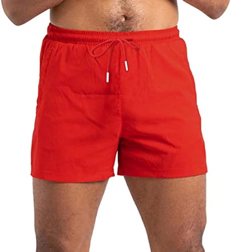 queshizhe Erkek Rahat Pantolon Düz Renk Trendi Gençlik Yaz Erkek Sweatpants Spor Erkek Hafif Koşu Şort