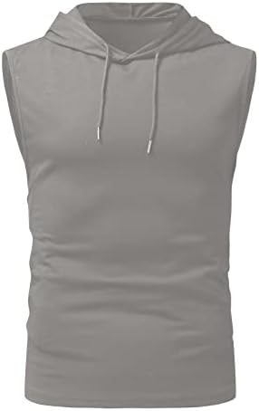JİNFE İki Parçalı Takım Elbise Erkekler için erkek İlkbahar Yaz 2 Parça Plaj Kolsuz Gömlek Tankı Üstleri ve Şort Erkekler