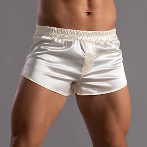 Bmısegm Erkek Boksörler Iç Çamaşırı Erkek Yaz Düz Renk Pantolon Elastik Bant Gevşek Hızlı Kuru Rahat Spor Kısa Iç Çamaşırı