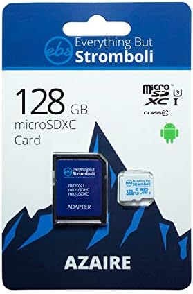 Stromboli 128GB Azaire microSD Hafıza Kartı Artı Adaptör Hariç Her Şey Samsung Galaxy Telefonlarla Çalışır A Serisi A10,