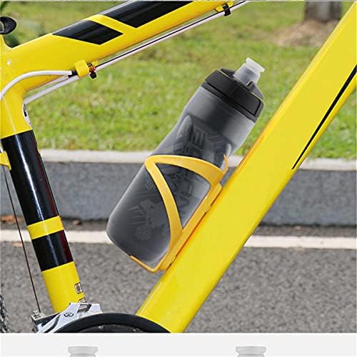 HİZQ bisiklet su şişesi 600 ml ışık dağ şişe PP5 ısı ve buz korumalı açık spor fincan bisiklet ekipmanları BPA ücretsiz kullanımlık