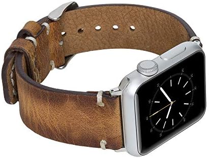 Apple Watch Serisi ile Uyumlu Venito Sarno Premium Deri saat Kayışı 1, 2, 3, 4, 5, 6, 7, SE (44mm/42mm / 40mm / 38mm w /