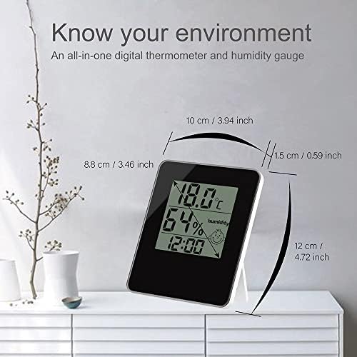 LMMDDP Masa Saati Sıcaklık Nem Kapalı Oda Dijital Termometre Higrometre Elektronik Nem Ölçer