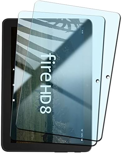 Tamamen Yeni Fire HD 8 ve Fire HD 8 Plus Tablet 8 inç(12./10. Nesil-2022/2020 sürümü) için Mavi ışık önleyici ekran Koruyucu,