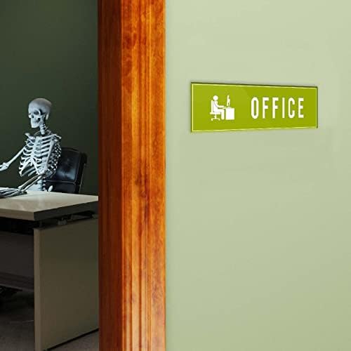 Vestiyer İşareti Yeşil 9 x3?Ofisler işletmeler ev ev için kendinden yapışkanlı kapı duvar etiketleri işareti
