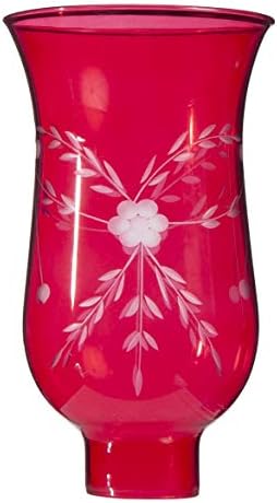 B & P Lamp® Kızılcık Kasırga Gölgesi, Kesilmiş Çiçekler Tasarımlı