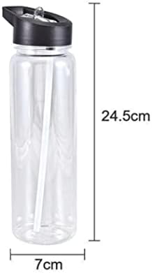 LMMDDP 750ml Açık Su Şişesi Spor Şişeleri Sızdırmaz PS Malzeme Taşınabilir İçecek Bardağı Yürüyüş Kamp için ( Renk: D, Boyut: