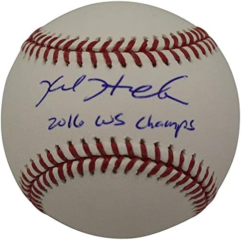 Kyle Hendricks İmzalı OML Beyzbol Chicago Cubs WS Champs FAN 36110-İmzalı Beyzbol Topları