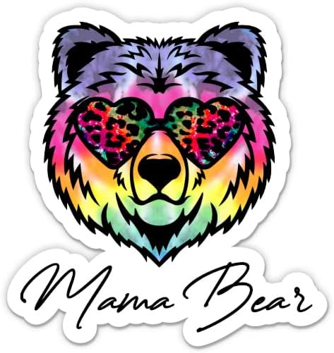 Mama Ayı Tonları Etiket-3 laptop etiketi - Su Geçirmez Vinil Araba, Telefon, Su Şişesi-Sevimli Moda Mama Ayı Çıkartması