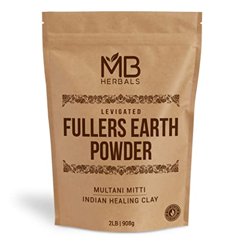 MB Herbals Fullers Toprak Tozu 2 LB / 2 Pound | 908 Gram / 32 OZ) / Fuller'in Toprak Tozu / Multani Çamur Mitti / Hint Şifalı
