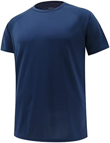 Erkek Egzersiz Gömlek Kısa Kollu Kuru Fit T Shirt Nem Esneklik-spor forma Erkekler Atletik, koşu tişörtü Paketi Hızlı Kuru