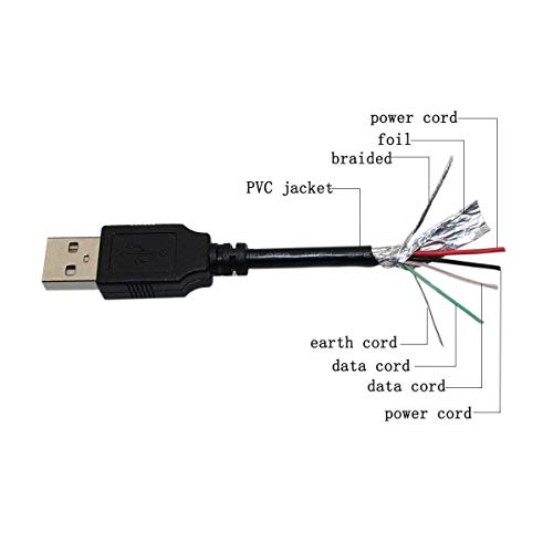 FitPow USB şarj aleti kablosu şarj kablosu Beyution Bluetooth kulaklık kablosuz kulaklıklar BT513 cep cep telefonu laptop