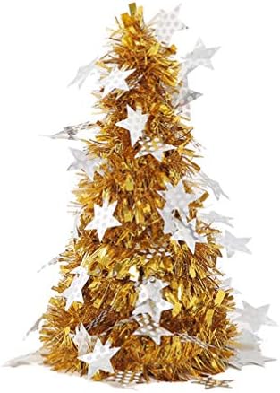NUOBESTY yılbaşı dekoru Kış masa süsü 4 adet Mini Glitter Noel ağacı süsleme Zarif Dekoratif Noel Mini ağaç dekor Ağaç Modeli