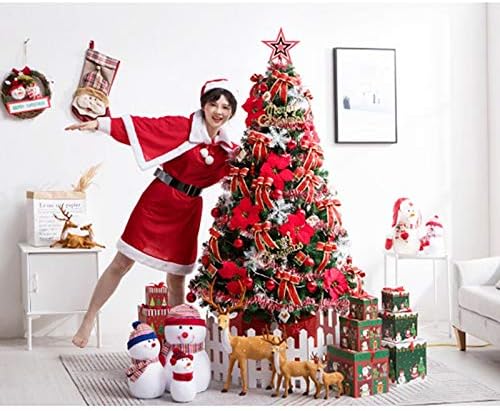 TWDYC Noel Ağacı Dekorasyon Paketi Noel Süslemeleri Ev için Noel Köyü Çocuk Ağacı Süsleri (Renk: A)