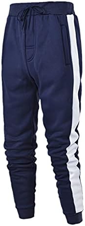 Erkek Hip Hop Pantolon Rahat Eklenmiş Düz Renk Parça Manşet Lace Up egzersiz pantolonları Pantolon Adam için