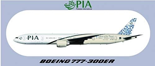 PIA Boeing 777-300ER Etiket (1 ADET) Yaklaşık 208,8 CM (7,87 3,46”)