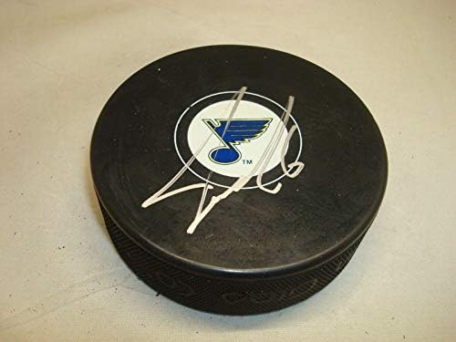 Joel Edmundson İmzalı St. Louis Blues Hokey Diski İmzalı 1A İmzalı NHL Diskleri