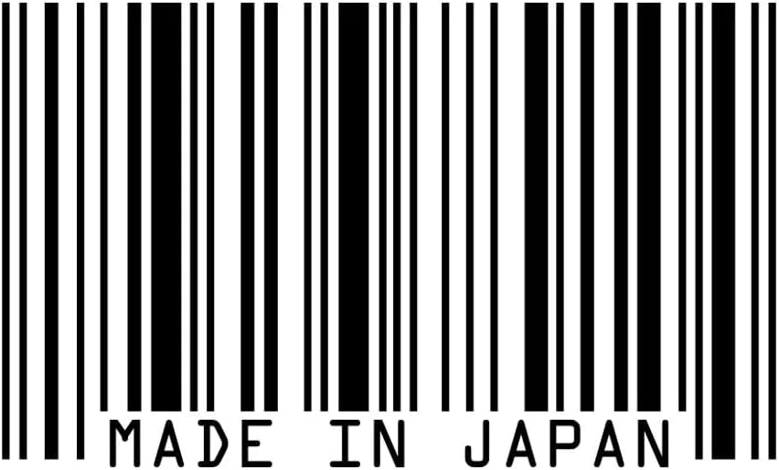 Japonya'da yapılan barkod etiketi Kendinden yapışkanlı vinil JDM Haters UPC Japanese - C125 - 6 inç veya 15 Santimetre Çıkartma