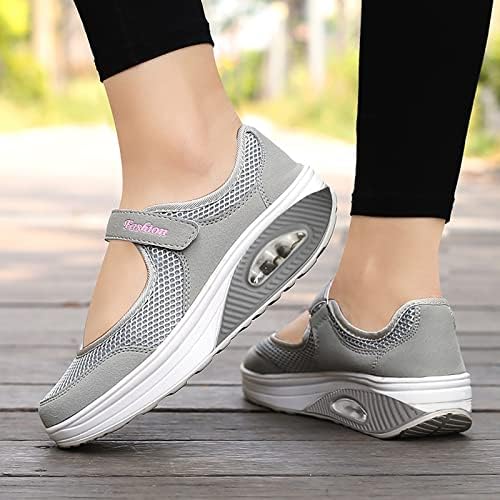 PGOJUNI Ortopedik Yürüyüş Spor Ayakkabı, kadın Çalışma hemşire ayakkabıları Ayarlanabilir Takozlar Slip-on Yürüyüş Spor Ayakkabı