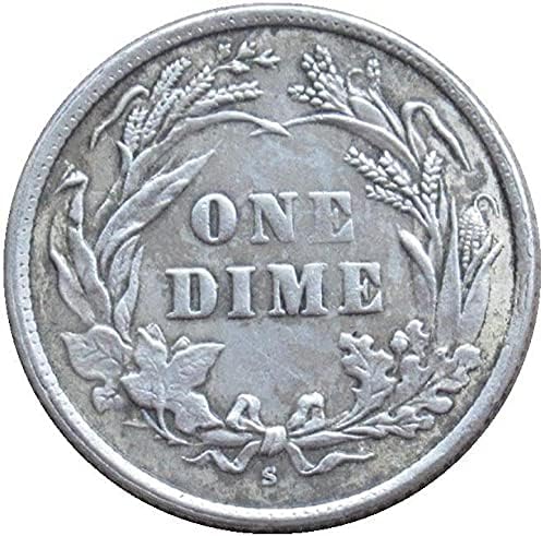 Amerikan Kuaför 10 Sent 1911 Gümüş Kaplama Kopya Hatıra Paraları