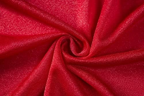Mohoeey 20ft Kırmızı Düğün Kemer Dökümlü Kumaş, Şeffaf Zemin Perdeleri Perdeler Süslemeleri Düğün Töreni için Parti Tavan