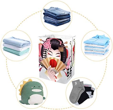 DEYYA Kadın Japon çamaşır sepetleri Sepet Uzun Boylu Sağlam Katlanabilir Yetişkin Çocuklar için Genç Erkek Kız Yatak Odası