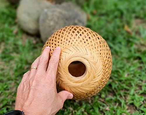 Vietnam Hediyelik Eşya Dükkanı El Yapımı Bambu abajur (30cm) Bahçe Dekorasyonu için, Masa Dekorasyonu için abajur, Yatak
