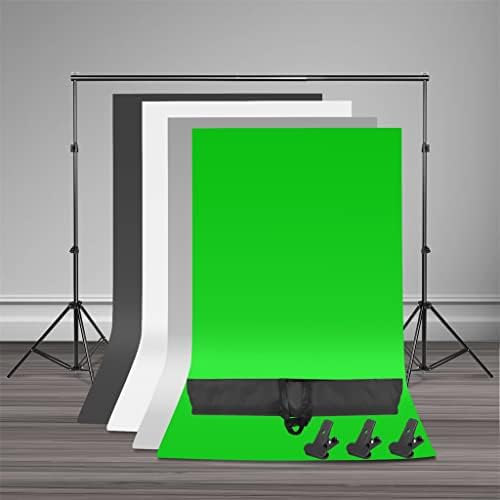 LMMDDP Fotoğraf Stüdyosu Led Softbox Şemsiye Aydınlatma Kiti Arkaplan Destek Standı 4 Renk Zemin Fotoğraf Video Çekim için