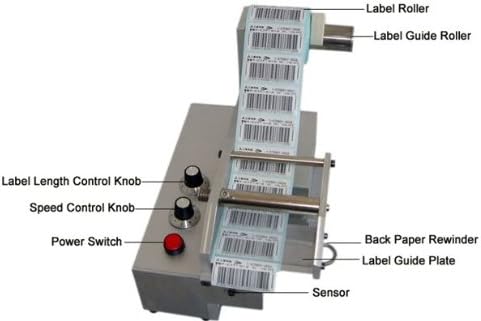 MXBAOHENG Otomatik Etiket Dağıtıcılar Makinesi Etiket Dağıtım Striptizci AL080D