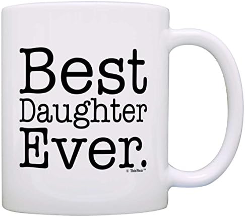 Kızı için hediye En İyi Kızı Hiç Eğlenceli doğum günü hediyesi noel hediyesi Kahve Kupa çay bardağı Beyaz