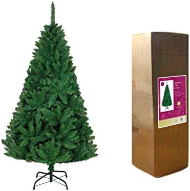 SHATCHİ Gür İmparatorluk Çam Yapay Deluxe Noel Ağacı Menteşeli Dalları Kalem Noktası İpuçları ile Metal Standı Noel Ev Dekorasyonu,