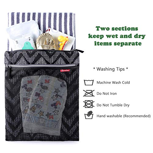 RUVALINO işlevli Dipaer çanta sırt çantası ve kullanımlık bebek ıslak kuru çanta, bebek duş hediyeler bebek Essentials için