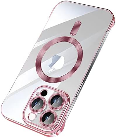 BANAILOA Tasarım için iPhone 14 Pro Kılıf ile MagSafe, Sert PC Temizle Kılıf ile Kamera lens kapağı Hiçbir Kenar İnce iphone