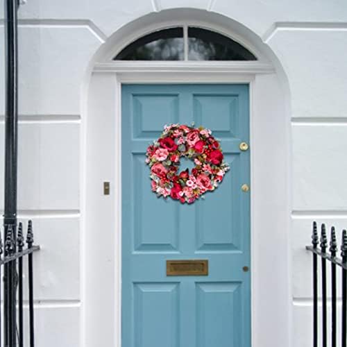Eıoflıa Noel Çelenk Yapay Kapı Çelenk Noel Çelenk Kapı Çelenk Yapay Çiçek Çelenk Asılı Şakayık Çiçek Çelenk Dekorasyon için