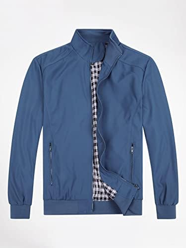 Erkekler için Ceketler Erkek Ceketleri Erkekler Zip Up Eğimli Cep Ceket Ceket (Renk: Siyah, Boyut: X-Large)