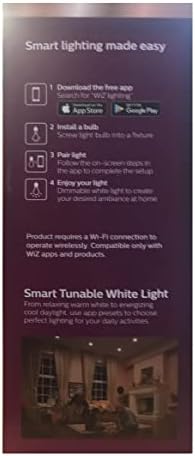 Philips Ayarlanabilir Beyaz 5/6 inç. LED 65W Eşdeğer Kısılabilir Akıllı Wi-Fi Wiz Bağlantılı Gömme Aydınlatma Kiti