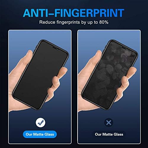 Keegud Mat Gizlilik Ekran Koruyucu için iPhone 11 / XR Temperli Cam [Anti Casus] [Parlama Önleyici] [Anti Parmak İzi] 9H
