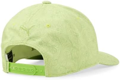 PUMA GOLF Erkek Standart Rüzgarlı P Klasik Adj Şapka, Kelebek-Yeşillik, Tek Beden
