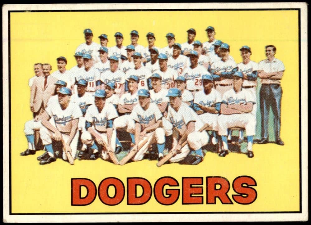 1967 Topps 503 Dodgers Takımı Los Angeles Dodgers (Beyzbol Kartı) VG + Dodgers
