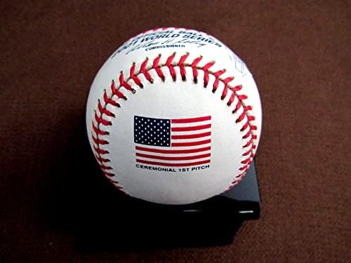 Mariano Rivera 2001 İlk Saha Yankees Hof İmzalı Otomatik 2001 Ws Beyzbol Jsa İmzalı Beyzbol Topları